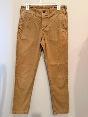 American Eagle Flex Slim Straight Khaki Chino Trousers Pants Size 30x30inch